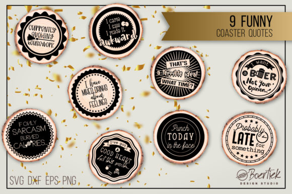 9 Funny Coaster Quotes: A Designer's Review