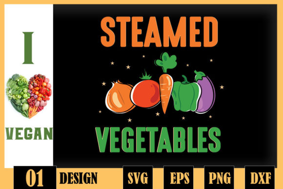 Funny Vegan Steamed Vegetables Design Review