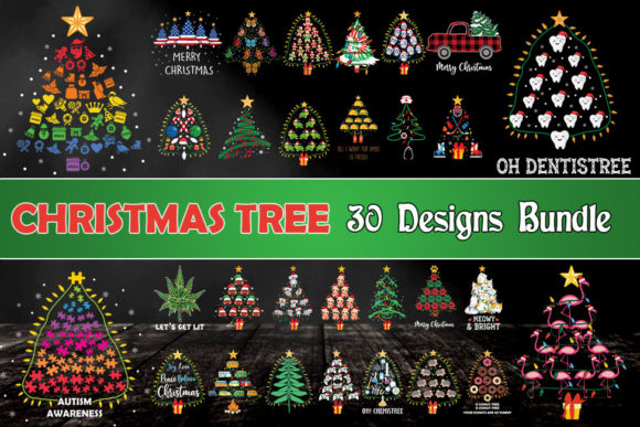 Reviewing the Christmas Tree Bundle SVG 30 Designs