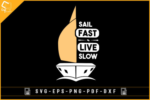 Sail Fast Live Slow Funny Sailing Design Review