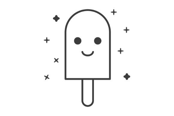 Smiling and Funny Ice Cream Illustration Review